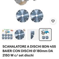 Scanalatore Baier bdn 455 e 4 dischi diamantati 