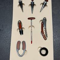 Set Sommelier Acciaio e Legno