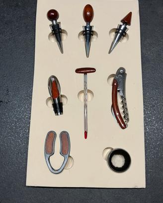 Sommelier  Set  Acciaio e Legno