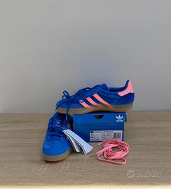 Adidas Gazelle Indoor Blu/rosa Neon