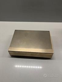 Porta carte da gioco legno e ottone