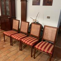 sedie in stile classico legno