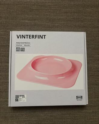 Piatto rosa Vinterfint Ikea fuori produzione