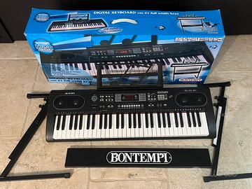 Tastiera digitale Bontempi con bipiede di sostegno