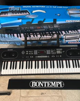 Tastiera digitale Bontempi con bipiede di sostegno