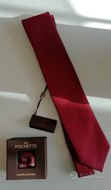 Cravatta + pochette bordeaux DOPPELGANGER