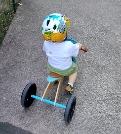 triciclo-bici senza pedali legno 2-in-1 evolutiva