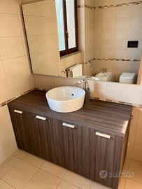 Mobile bagno laminato rovere