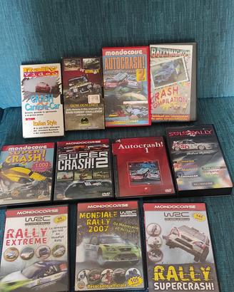 vedeo cassette e DVD rally crash