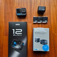 GoPro Hero 12 Black + batterie e caricatore