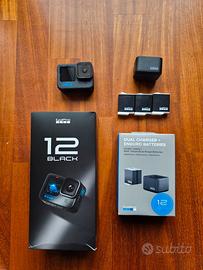 GoPro Hero 12 Black + batterie e caricatore