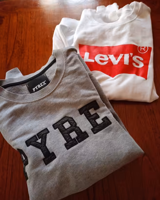 Lotto: Felpa Levi's + Pyrex - Nuovo Senza Cartelli