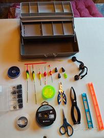 Kit pronto pesca completo con cassetta 3 livelli 