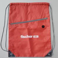 Zaino a sacca Fischer rosso con zip