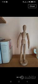 manichino legno snodabile disegno schizzo
