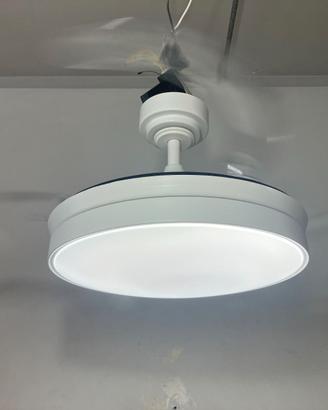 Ventilatore soffitto Led D.106 bianco + telecomand
