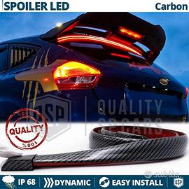 SPOILER Posteriore LED per FORD FIESTA Carbon Look