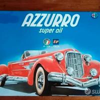 insegna alluminio azzurro super oil ip mondiali 90