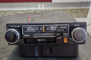 Autoradio epoca originale W anni 70 con logo W