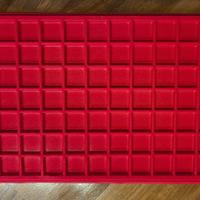 Vassoio monete floccato rosso