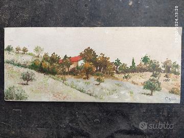 quadro olio Silvio Crea pittore Bologna 