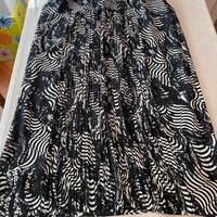 Marina Rinaldi - maxi gonna curvy -  bianco/nero