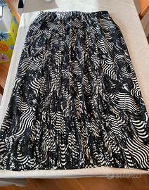 Marina Rinaldi - maxi gonna curvy -  bianco/nero