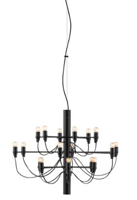 Lampadario Flos design nero