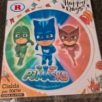 Cialda Ostia Tonda Pj Mask Torta Decorazioni PjMas