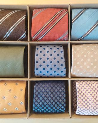 15 Cravatte 100% seta, made in Italy