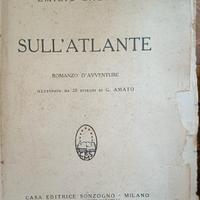 libro antico Sull' Atlante di Salgari 