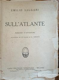libro antico Sull' Atlante di Salgari 