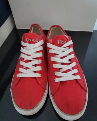 Scarpe Polo Ralph Lauren rosse n.45