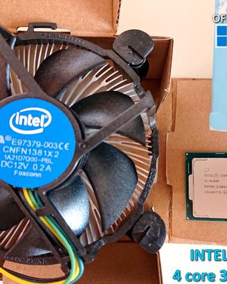 Intel Core i3-9100F quad core e dissipatore nuovo