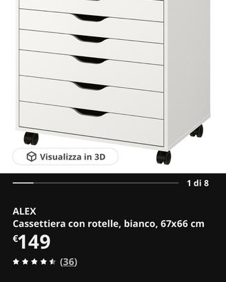 2 Cassettiere ALEX IKEA