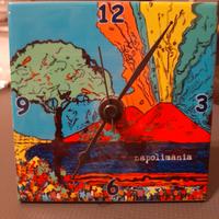 Orologio da tavolo Napolimania - mattonella ceram