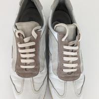 Sneakers uomo bianche pelle Tg 42