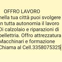 Lavoro calzolaio riparazioni