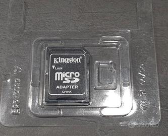 Adattatore schede memoria micro sd Kingston