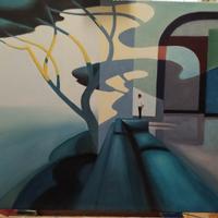 Quadri surrealisti su tela fatti a mano Buzzoni F