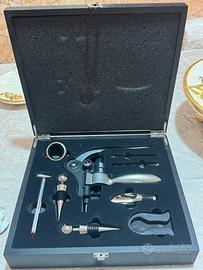 Set 9 pezzi da sommelier in elegante scatola  rigi