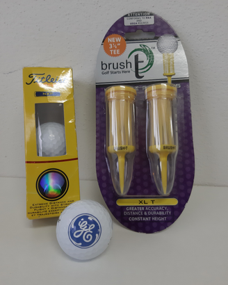 Set golf Titleist NXT e Tee brush particolari
