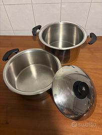 Coppia Pentole  AMC cm 28 acciaio inox 18/10