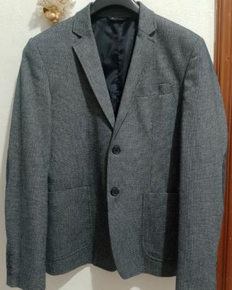 Giacca Blazer Uomo Casual c/toppe Grigio Taglia M