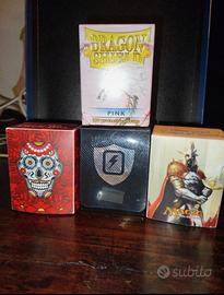 Porta deck e bustine protettive sleeve magic MTG