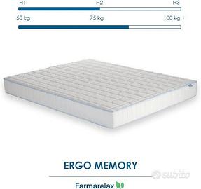 Materasso singolo ortopedico in memory 80x160x18