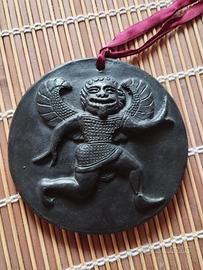 bassorilievo artigianale antico Asia orientale 