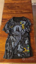 Maglia Brasile Nera Cristo Redentore - Taglia M 