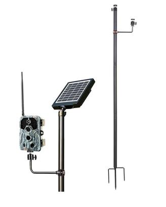 Staffa Supporto videocamera e pannello solarr