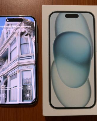 iPhone 15 128gb azzurro perfette condizioni